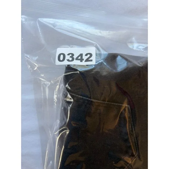 Old Navy Higher High-Rise Denim Midi Skirt Black Button Fly Raw Hem SZ 16 - Picture 8 of 8